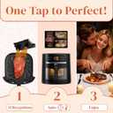 Smart Air Fryer 8.5QT with AI Food Camera, XXL Family Basket, 12 x 13.3 x 12.7 inches