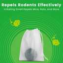 Plant-Based Mouse Repellent Pouches – Natural Rodent Deterrent with Essential Oils – Humane, Non-Toxic Mice Repellent Safe for Kids & Pets – Indoor & Outdoor Rodent Control (24)