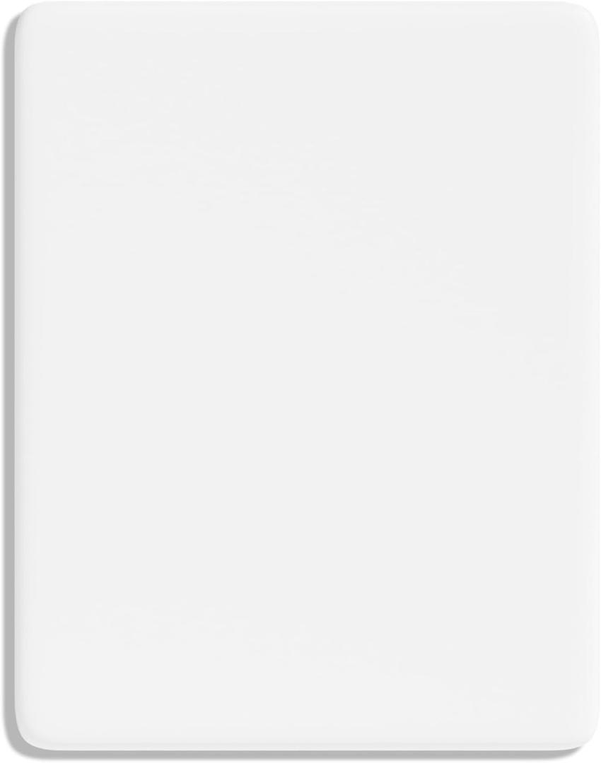 Auhoahsil Mouse Pad, Thick Computer Mousepad with Anti-Slip Silicone Base, Soft Memory Foam Filling, Easy Gliding Surface, Cute Mouse Mat for Gaming, Work, Men, Women, 7.1 x 8.7 x 0.2 in, White