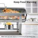 Rengue 9.5 QT Chafing Dishes for Buffet, 4 Pack Chafing Dish Buffet Set