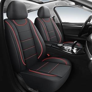 HChengkikz Car Seat Covers, Quilting Leather Seat Cover Two Front Seats, Waterproof Faux Leather Automotive Seat Covers for Cars,Universal Car Interior Fit for Suvs,Trucks, Airbag Compatible (2PCS,N4)