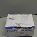 29G 1cc 1/2" Syringe with Needle - Disposable Individual Package-100 Pack
