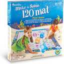 Learning Resources Make a Splash 120 Mat Floor Game, Addition/Subtraction - 136 Pieces, Ages 6+ Math Games for Kids, Educational Games
