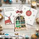 2 x Hanukkah Gifts 2025, Jewish Gifts for Women, Men, Double Layers Hanukkah Wooden Ornament for Jewish Christmas Decorations, Unique Chanukah Gift for Friends, Neighbors, Mom, Dad