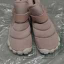 GTVGJH Kids Snow Boots, Boys and Girls, Winter Warm Barefoot Shoes, Warm, Waterproof and Non-Slip Winter Shoes Pink, 30