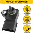 MAP Sensor, Manifold Absolute Pressure Sensor 39300-2B000, Compatible with Hyundai Accent Azera Equus Genesis Santa Fe Sonata Tucson Forte Optima Rio Rondo Senatra Elantra