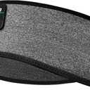 Perytong Bluetooth Sleep Headphones Headband with HD Speakers Noise Cancelling, for Side Sleepers, Workout, Jogging, Yoga (Black Grey)