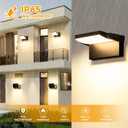 Outdoor LED Wall Lights 40W Black Flood Lights 350Rotation Exterior Lighting Fixture Commercial Security 3000K Waterporof for Barn Yard Garage Building Area Backyard