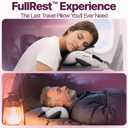 ComfyNap Versatile Travel Neck Pillow for Airplane [Patented], 9 Positions in 3 Techniques, Plane Pillow with Pure Memory Foam, Travel Pillow with HeadRest Flight Sleep, Travel Essential - Moon