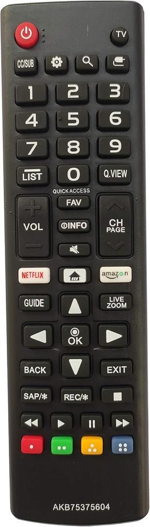 Universal Remote Compatible for LG Series UK6500 43UK6500AUA 50UK6500AUA 55UK6500AUA 65UK6500AUA TV Remote Control
