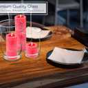 Royal Imports Hurricane Pillar Candle Holder, Clear Glass Flower Vase, Terrarium Planter, Decorative Centerpiece - Use for Floating Tealights, Wedding, Home Display, Holiday - 3 Pc Set, 6", 8" 10"