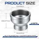 Cinnvoice 4 Pack 3" x 2" FNPT Galvanized Reducer, 300 PSI Pressure Rating for Plumbing, Industrial, and Fire Protection Systems
