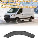Front Driver Side Fender Trim Compatible with 2015-2023 Ford Transit 150 250 350 350HD Front Left Door Molding Fender Flares BK3Z61278L01AA