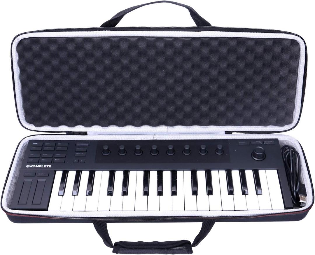 LTGEM EVA Hard Case for Native Instruments Komplete Kontrol M32 Controller Keyboard-Travel Protective Carrying Storage Bag