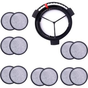 Coffee Filter Disks With Frame for Mr. Coffee Brewers Coffee Machines - 12 Pcs Coffee Filters and 1 Filter Holder Frame Compatible With MrCoffee Brewers Machines (1 Disk Frame + 12 Pcs Filter Disks)