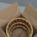 1 Pack Rattan Lamp Shade Small, Boho Mini Lamp Shades Replacement, Vintage Hanging Light Shades, Cylinder Woven LampShades for Floor Lamps Pendant Light Chandelier Wall Sconces Light Fixture Shades (Standard)