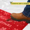 Merry Christmas Coir Door Mat  Festive Christmas Door Mat for Holiday Entryway Dcor (Merry Christmas, 17'' x 30'')