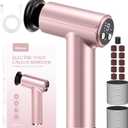 Electric Foot Callus Remover - 2 in 1 Rechargeable Electric Callus Remover for Feet, Pedicure Tools with 70pcs Sandpapers, Professional Foot Scrubber File for Dead Skin - Pink