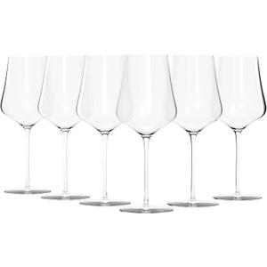 Gabriel-Glas Crystal Wine Glasses, Set of 6 with Gift Box - Premium, Universal Wine Glass for Red and White Wine - Dishwasher Safe, Lead-Free, 16 oz