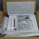 Furologee End Table with Charging Station, Nightstand with Fabric Drawers, Side Tables with USB Ports & Outlets, Night Stand with Storage Shelf & Hooks, for Living Room/Bedroom, White (1 pc(11"D x 14.96"W x 23.6"H))