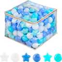 MoonxHome Ball Pit Balls for Toddlers, BPA Free Crush Proof Plastic Toy Balls for Ball Pit, Children's Pool Water Toys, Macaron Ocean Balls for Play Tent 2.15 Inch Pack of 100 200 500 800 1000