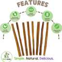 Nature Gnaws Extra Thin Bully Sticks for Small Dogs 5-6" (10 Count) - Long Lasting for Light Chewers and Puppies - Natural Beef Dog Chew Bones