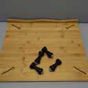RV Stove Top Cover, Bamboo, 19.5'' W x 16.9'' D (49.5 x 43 cm)
Thicked Bamboo with Juice Groove, 2 Flexible Cutting Mats, Removable Feet, For Small RV Kitchens, Campers, Travel Trailers
