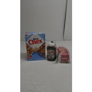 Set of 3 Foods(Rice Chex, Ketchup,Bid off) Best By 04 May 2026