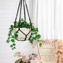2 Pack 43 Inches Macrame Planter Hanger Large for 12 inch Pot (Extra Long & Big) + Swag Hook | Large Hanging Planter for Indoor Plants | No Pot/Plant Included (XL)