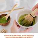 BambooWorx Matcha Whisk Set - (Chasen), Traditional Scoop (Chashaku), Tea Spoon. The Perfect Sets to Prepare a Traditional Cup of Japanese Tea, Handmade from 100% Natural Bamboo