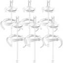 Straw Sippy Cup Conversion Kit for Philips Avent Natural Baby Bottles, Soft top and Weighted Transition Cup Kit with Handles, Pack of 6