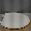 Bemis 1500EC Durable Wood Toilet Seat with Easy Clean Hinges, Made in USA, Elongated, Biscuit