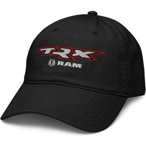 Ram TRX Slash Adjustable Baseball Hat (One Size, Black)