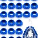 Sosation 24 Pack Mask Liners Full Face Reusable Soft Mask Covers Reduce Air Leaks and Blisters Washable Cushion Covers(Blue)