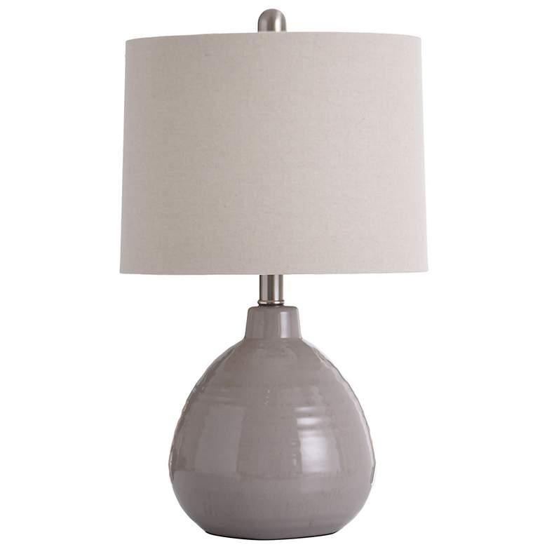 Stylecraft Cameron 21 1/2" High Glacier Gray Jug Ceramic Table Lamp