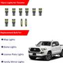 Tacoma Interior LED Lights Kit, 10pcs Super Bright White LED Replacement Bulbs with Install Tool for Toyota Tacoma 2005-2022