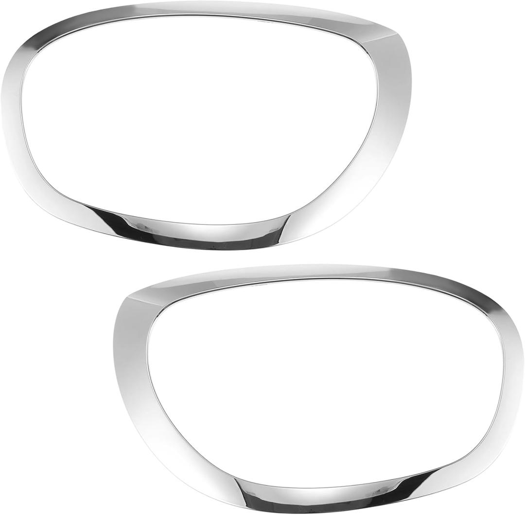 ACROPIX Front Left Right Headlamp Bezel Headlight Cover Decor for Mini Cooper Countryman 2017-2021 Headlight Trim Bezel 51137388117 Plating 1Set Car Parts