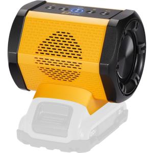 Bluetooth Speaker Fit for DeWALT 20v Max Battery with USB-A/C Charging for Jobsite Camping & Parties(Battery not Included)