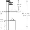 Extension Wall Mount Range Hood Stainless Steel Exhaust Duct Chimney Cover Up to 9 ft. Ceiling