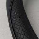 Steering Wheel Cover/Front Steering Wheel Accessories for Car Vehicle/Durable Round Shape Leather / 1Pcs Black 15"