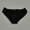 Tempt Me Women Bikini Bottoms Mid Waist Bathing Suit Swimsuit Ruched Swim Bottom (Black, Small)
