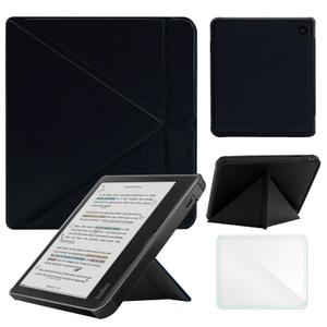 Case Compatible with Kobo Sage 8 Inch e-Reader (Model: N777 N778K, 2021 Release), Includes a Screen Protector - Premium PU Leather Cover with Auto Sleep/Wake