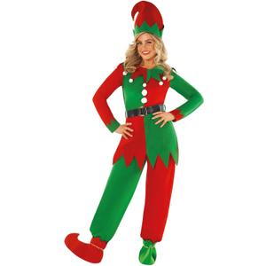 Morph Christmas Elf Costume For Women - Adult Elf Outfit, Festive Holiday Costume, Women's Christmas Attire (X-Large)