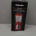 Mueller Smoothie Blender for Smoothies - Personal Blender for Shakes, Frozen Drinks, Baby Food & More, 15oz Travel Cup and Lid, Durable Stainless Steel Blades for Powerful Blending Performance, Red