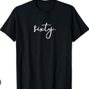 60th Birthday Gift Ideas for Her Women | Party Sixty Design TShirt, S