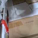 Bellemave Twin Corner Bed Frame with Storage Shelves and Desk, Wood Twin Size Daybed with Bookcase and DrawersTwin Daybed with Storage, Antique White