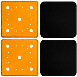 LFUTARI 2 Pack 13" Square Planter Insert, Reusable Large Plant Pots Insert with Liner, Plastic Planter Pot Fillers for Indoor and Outdoor 16''-19'' Plants Containers