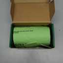 10-13 Gallon Compostable Trash Bags with Handles Tie 30 Bags Biodegradable Garbage Bags Food Scrap Green Waste Bags Thick 0.87 Mil 49.21 Liter ASTM D6400, US BPI and OK Compost Home Certified