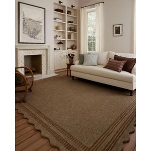 Loloi Chris Loves Julia Scottie Mocha/Clay 3'-6" x 5'-6" Accent Rug