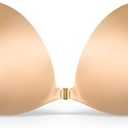 Niidor Adhesive Strapless Bra for Women Sticky Invisible Push up Silicone Bra for Backless Dress 2025 Upgraded Clasp Bras E